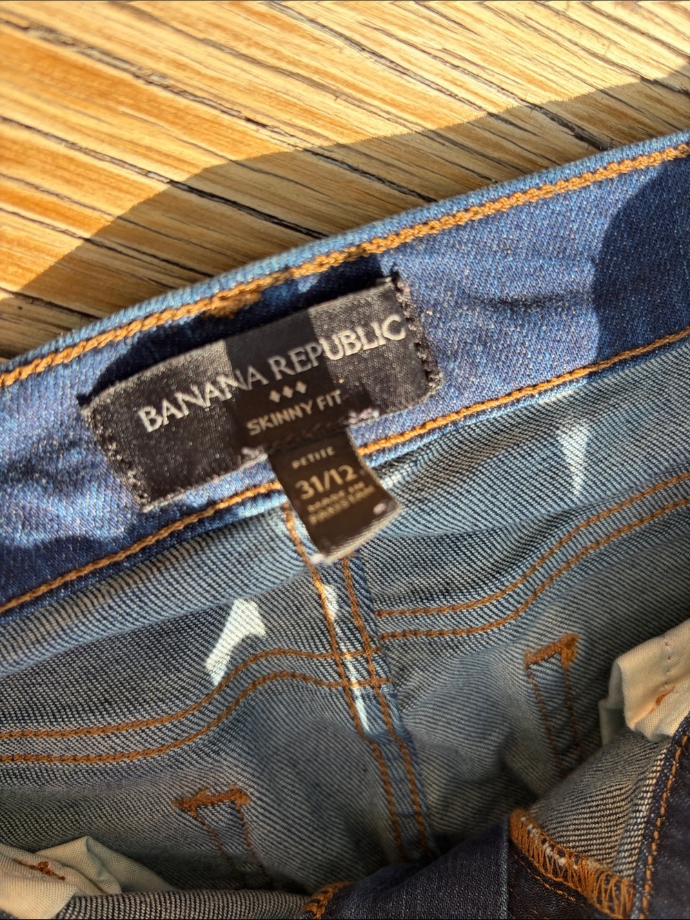 Banana Republic Factory Dark Indigo Skinny Jeans 31/12 - Picture 3 of 8